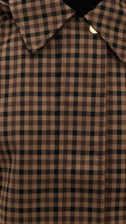 Barbour Audrey Showerproof Jacket Vicuna Gingham Check