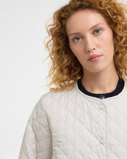 Barbour Cashel Quilted Jacket Mist/Navy Tartan