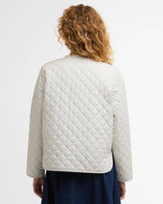 Barbour Cashel Quilted Jacket Mist/Navy Tartan