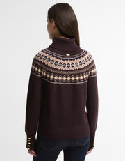 Barbour Darwen Knit Jumper Seal Brown