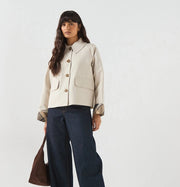 Barbour Delilah Showerproof Jacket Cream