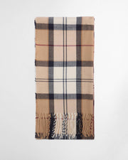 Barbour Dover Beanie & Hailes Scarf Gift Set Hessian Tartan