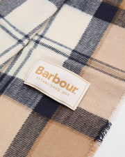 Barbour Dover Beanie & Hailes Scarf Gift Set Hessian Tartan