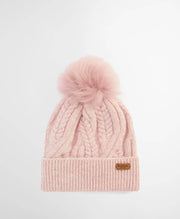 Barbour Elsdon Cable Knit Beanie Gardenia