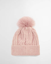 Barbour Elsdon Cable Knit Beanie Gardenia