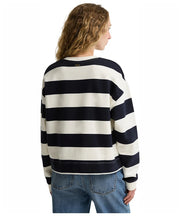 Barbour Eva Striped Sweatshirt Cloud/Dark Navy