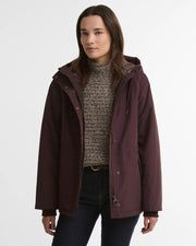 Barbour Hester Waterproof Jacket Wine