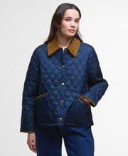 Barbour Icons Cropped Liddesdale Quilt Jacket Navy