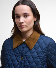 Barbour Icons Cropped Liddesdale Quilt Jacket Navy
