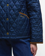 Barbour Icons Cropped Liddesdale Quilt Jacket Navy
