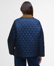 Barbour Icons Cropped Liddesdale Quilt Jacket Navy