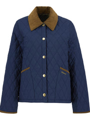 Barbour Icons Cropped Liddesdale Quilt Jacket Navy