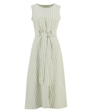 Barbour Inez Midi Striped Dress Spearmint