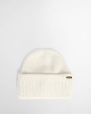 Barbour Kemora Beanie & Scarf Gift Set Moonbeam Truffle