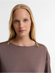 Barbour Kenna Sweatshirt Truffle