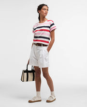 Barbour Lyndale T-Shirt Poppy Red Multi Stripe