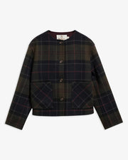Barbour Marlow Tartan Wool Blend Jacket