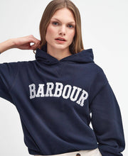 Barbour Northumberland Hoodie Navy/White