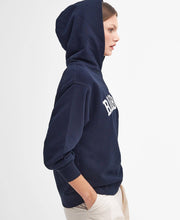 Barbour Northumberland Hoodie Navy/White