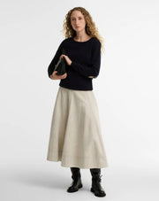 Barbour Pendle Crew Neck Knit Jumper Navy
