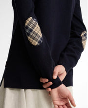 Barbour Pendle Crew Neck Knit Jumper Navy