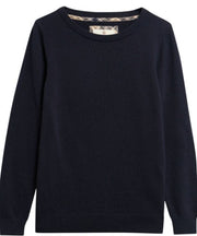 Barbour Pendle Crew Neck Knit Jumper Navy