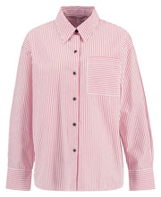 Barbour Polly Striped Shirt Poppy Red