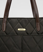 Barbour Quilted Tote Bag Olive