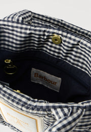 Barbour Riah Mini Quilted Tote Bag Gingham Check