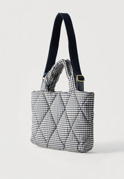 Barbour Riah Mini Quilted Tote Bag Gingham Check