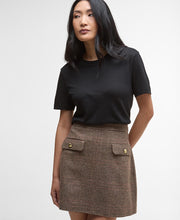 Barbour Sophia Wool Mini Skirt Check Multi
