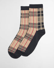 Barbour Tartan Socks Hessian Tartan