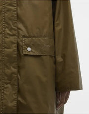 Barbour Wren Wax Jacket Sand Navy Gingham Check