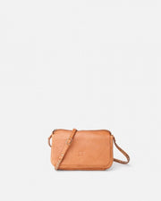 Biba Brewton Crossbody Leather Bag Tan