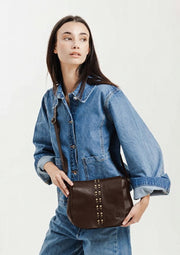 Biba Hancock Crossbody Leather Bag Brown
