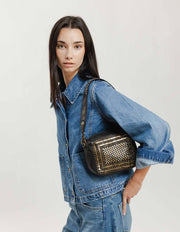 Biba Lovington Crossbody Leather Bag Black