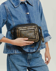 Biba Lovington Crossbody Leather Bag Black