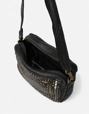 Biba Lovington Crossbody Leather Bag Black
