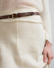 Biba Peconic Leather Belt Tan