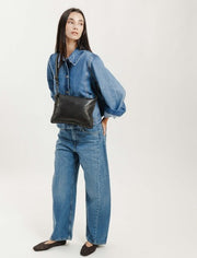 Biba Portland Crossbody Leather Bag Black