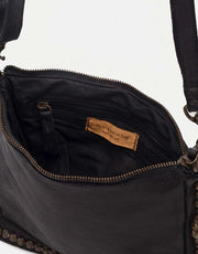 Biba Portland Crossbody Leather Bag Black