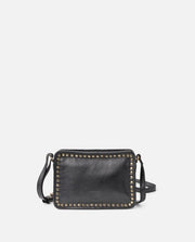 Biba Rockwall Crossbody Leather Bag Black