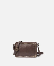 Biba Rockwall Crossbody Leather Bag Dark Brown