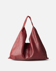 Biba Stockton Shoulder Leather Bag Raspberry