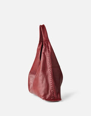 Biba Stockton Shoulder Leather Bag Raspberry