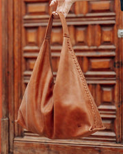 Biba Stockton Shoulder Leather Bag Tan