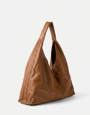 Biba Stockton Shoulder Leather Bag Tan