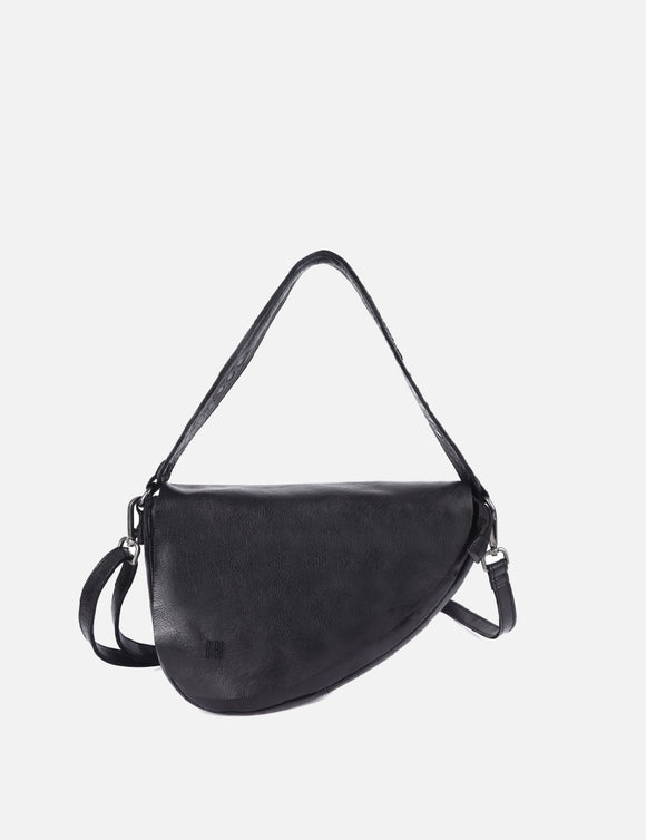 Biba Biba Taos Leather Shoulder Bag Black