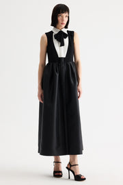 Birélin Couture Collar & Bow Dress Black/Ivory