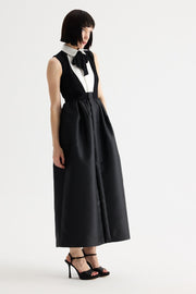 Birélin Couture Collar & Bow Dress Black/Ivory